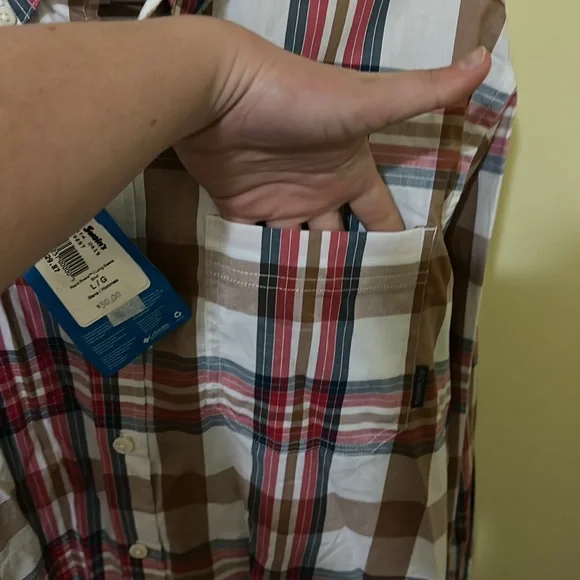 Colombia Flannel button up long sleeve shirt - Picture 5 of 6